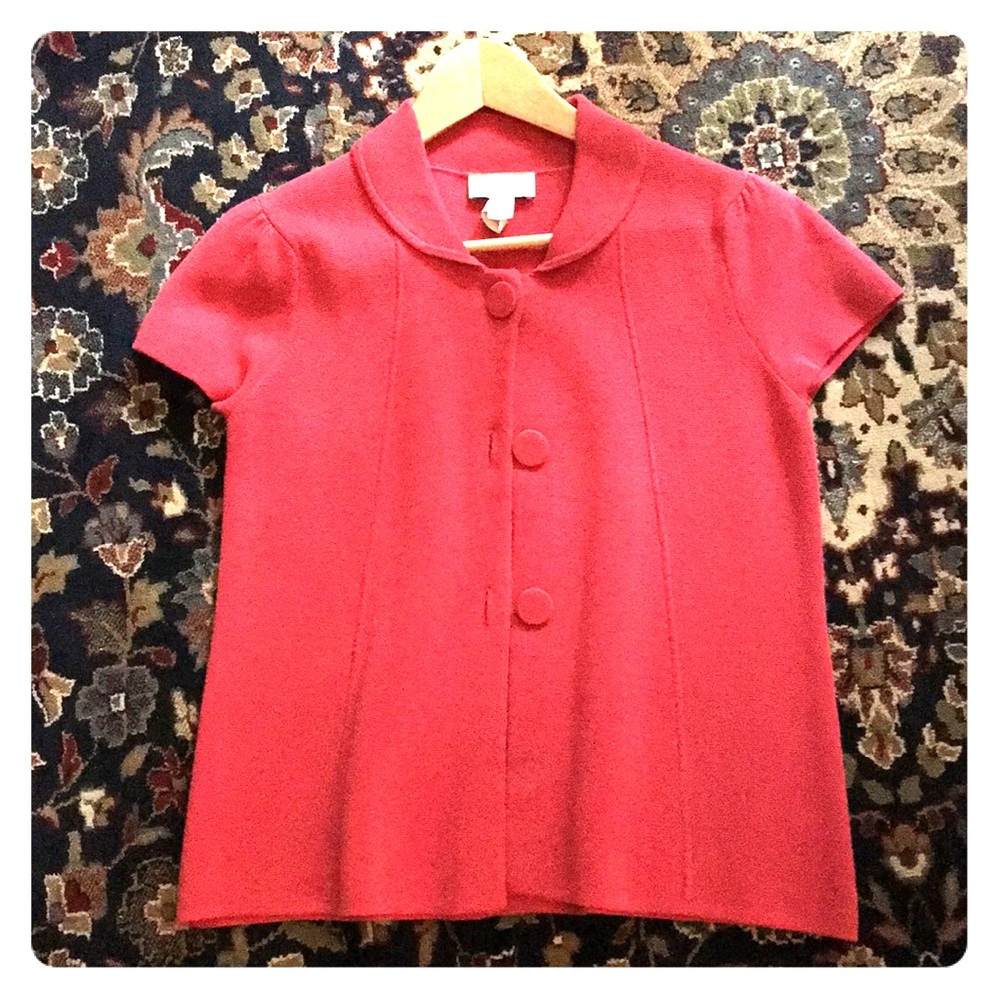 Loft pink top (or jacket), Sz Small